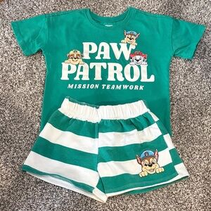Paw Patrol Teal Green Kids Graphic Tee
